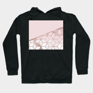 Sweet Rose Harmony - Geometric Split II Hoodie